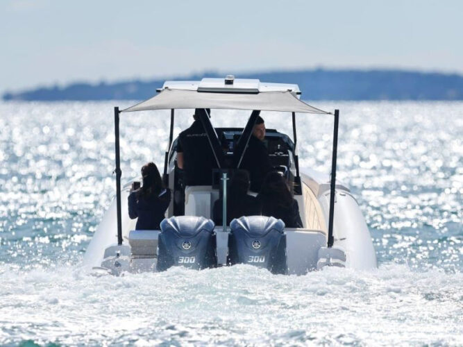 super rib 30 cabin boat rent split 8
